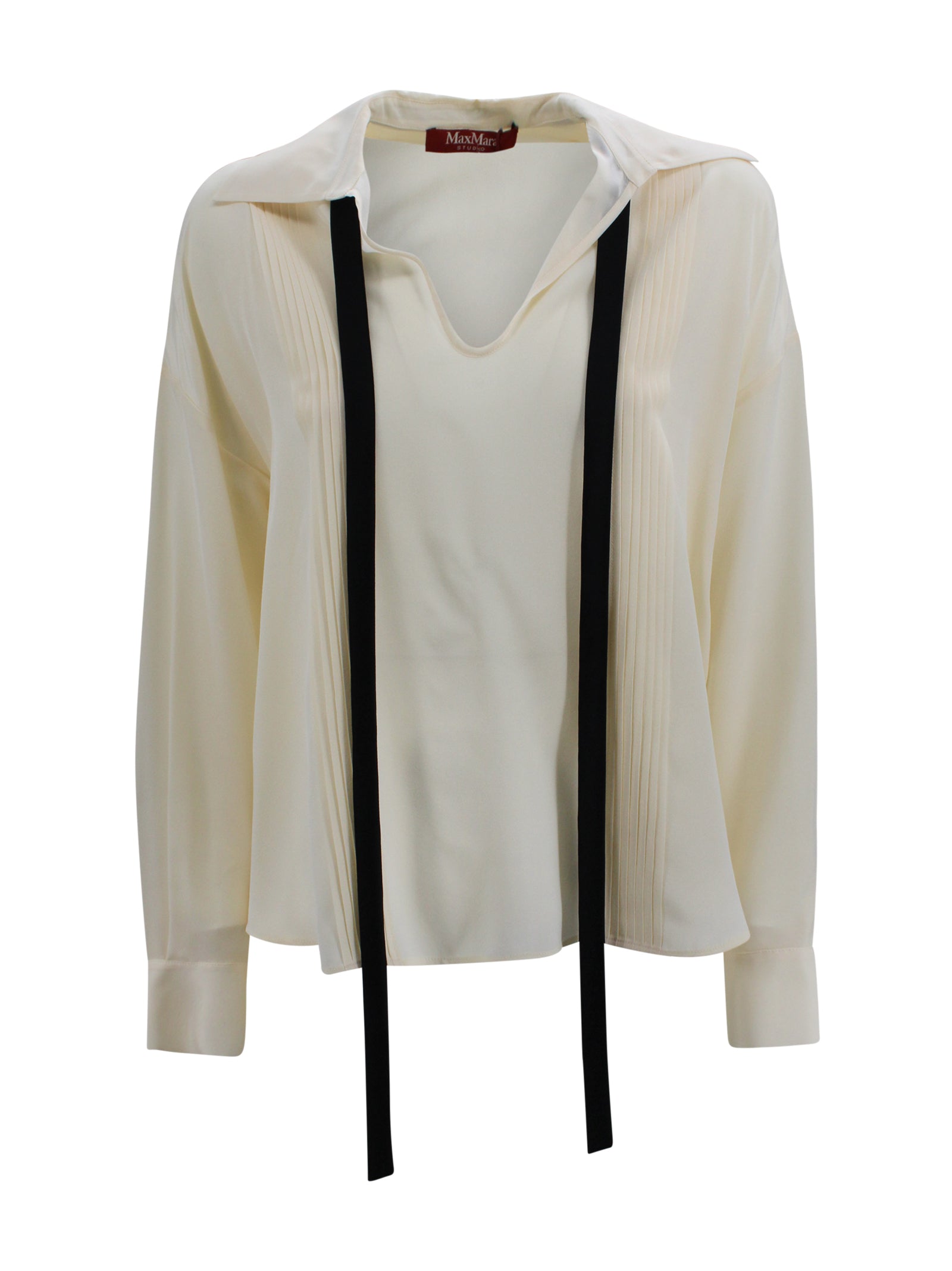 Max Mara Studio Shirts Beige Silk