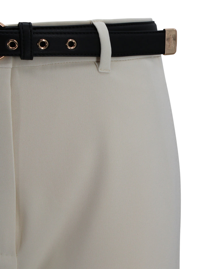 Max Mara Studio Trousers Beige Triacetate