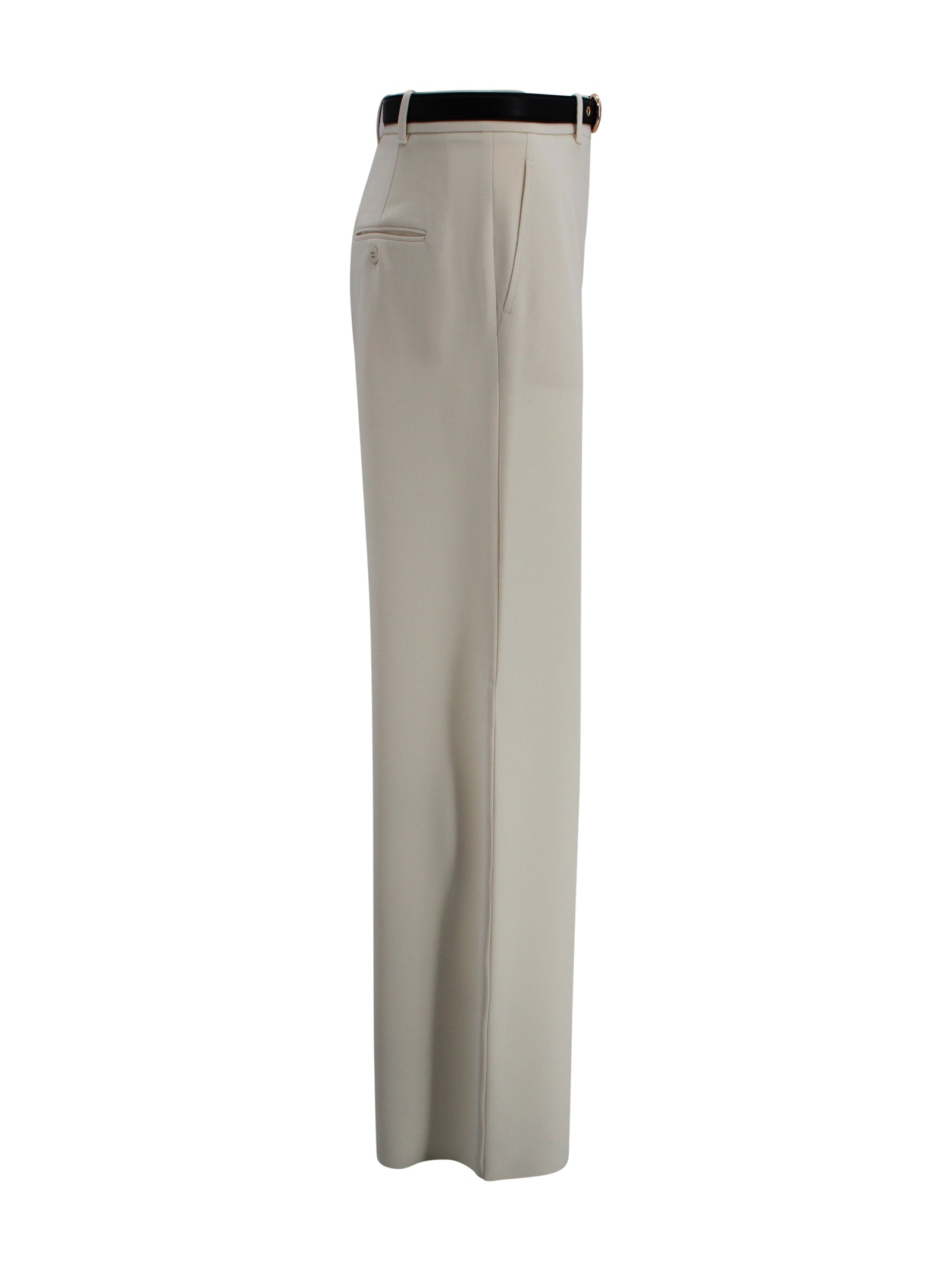 Max Mara Studio Trousers Beige Triacetate