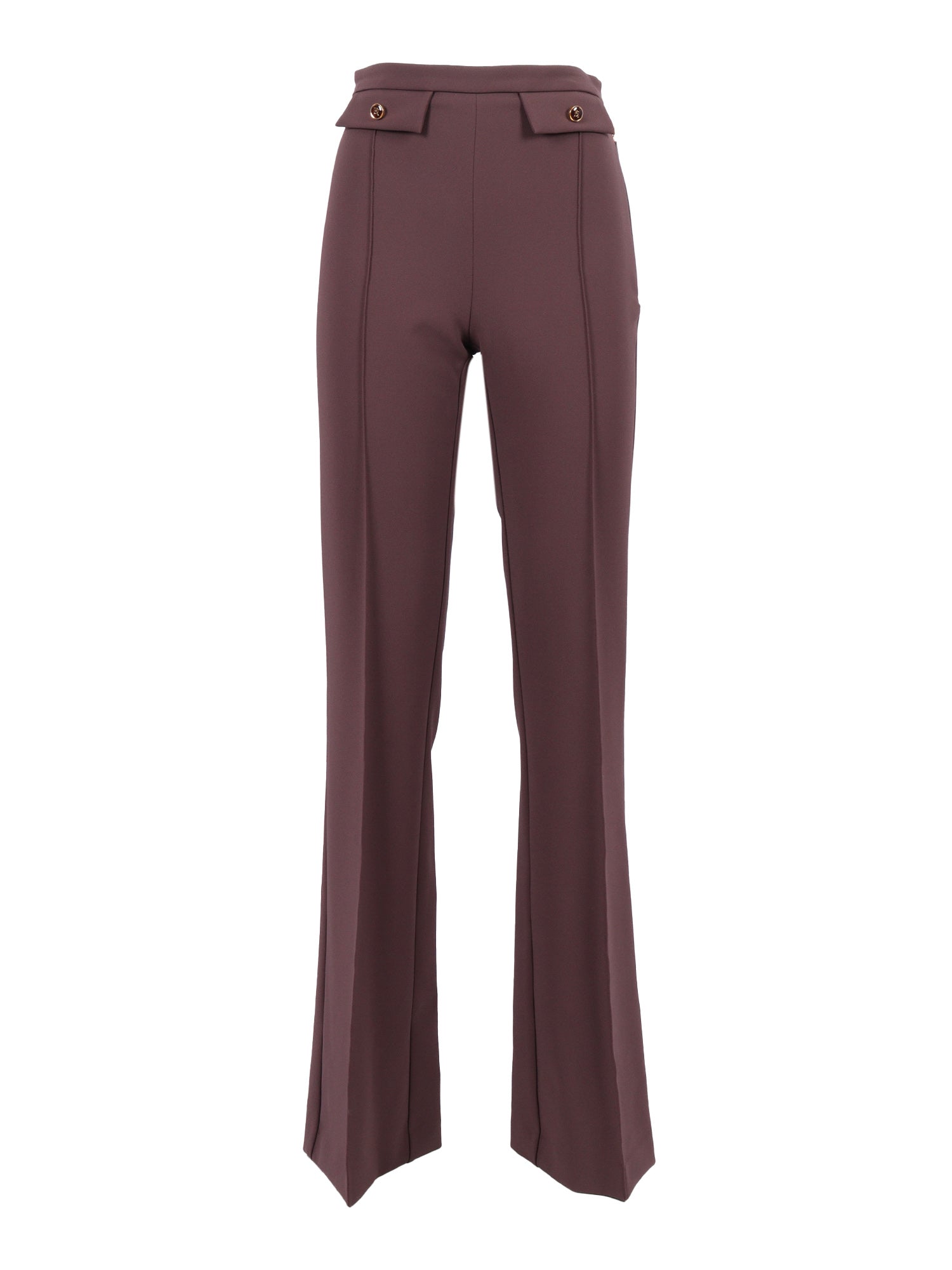 Womens Pants Bordeaux Polyester Elastane