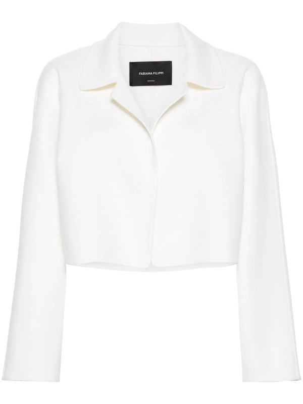 Fabiana Filippi Virgin Wool 95% jacket in white