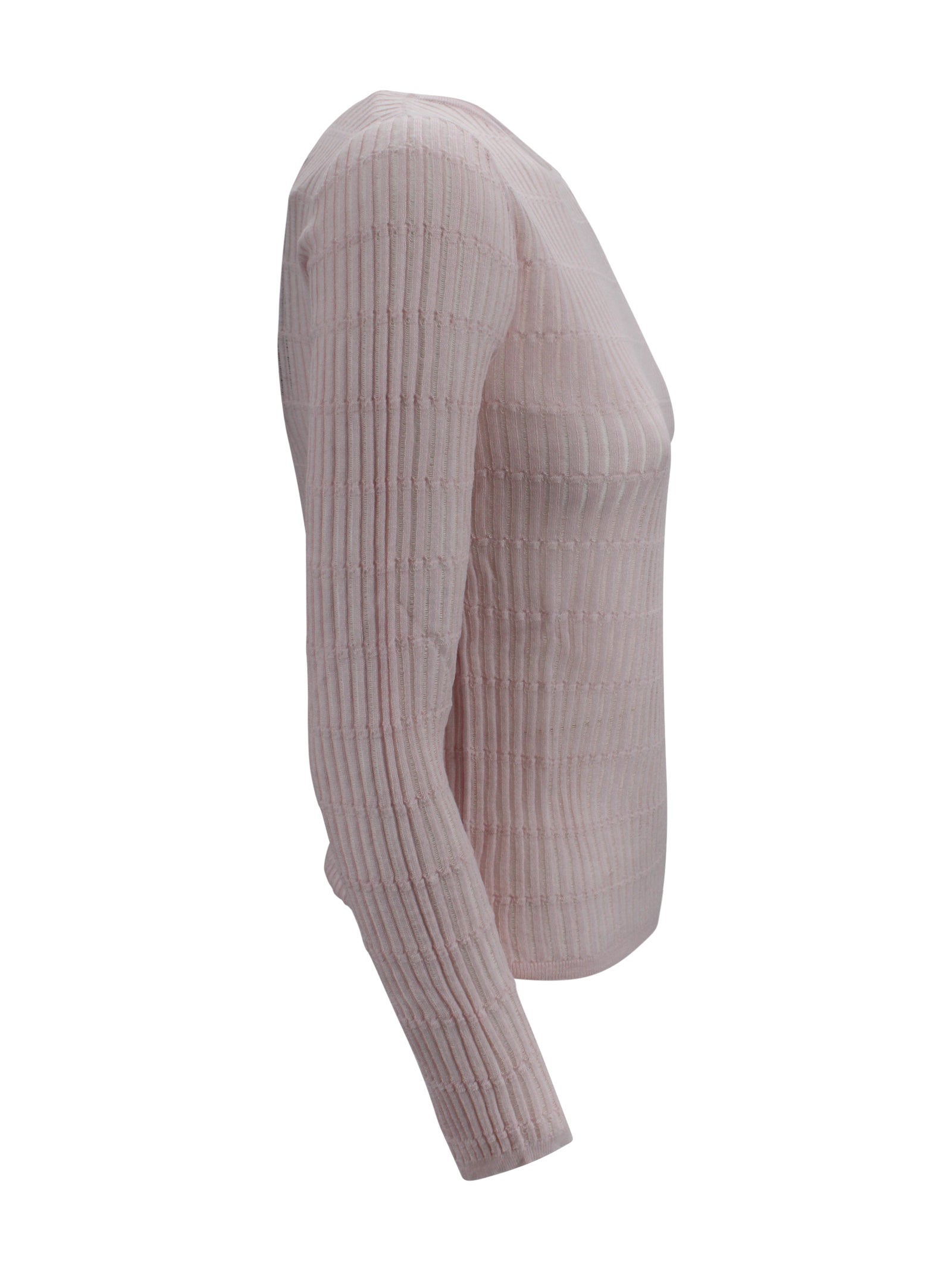 Max Mara Studio Top Pink Wool.silk