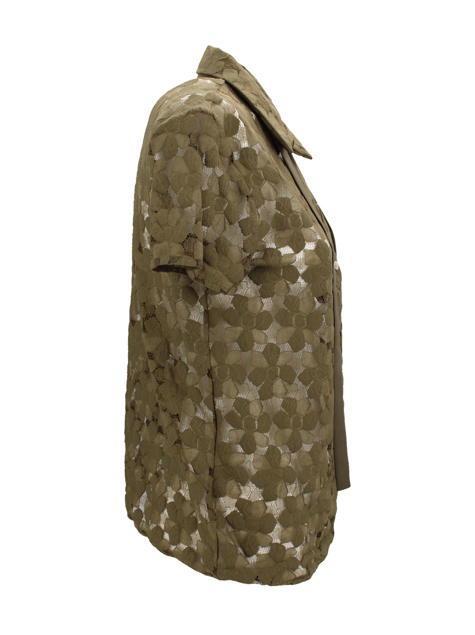 Max Mara Studio Top Green Fabric