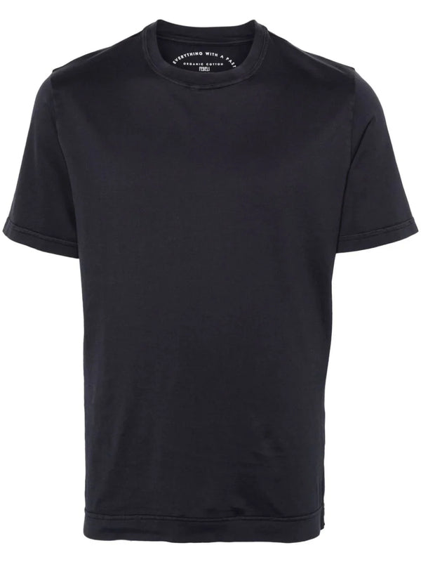 Fedeli Cotton 100% t-shirt in navy