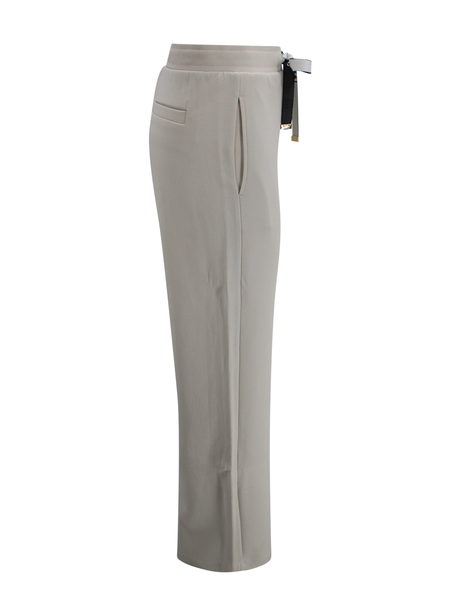 S Max Mara Trousers Ecru Cotton