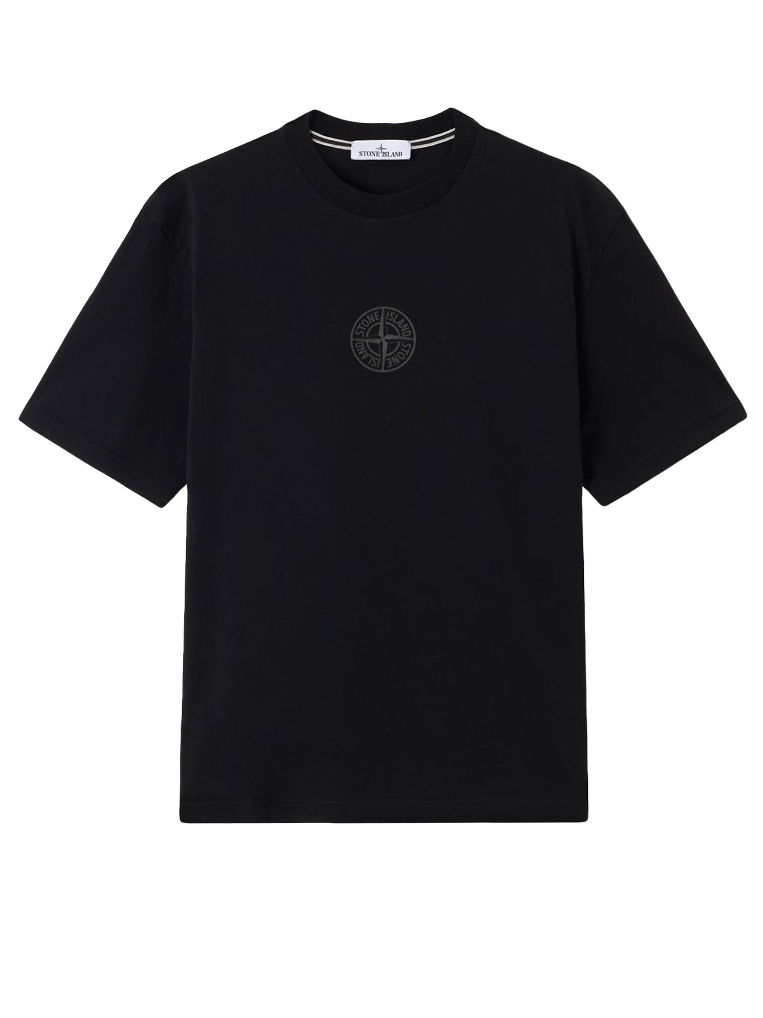 Stone Island T-Shirts And Polos Black Cotone