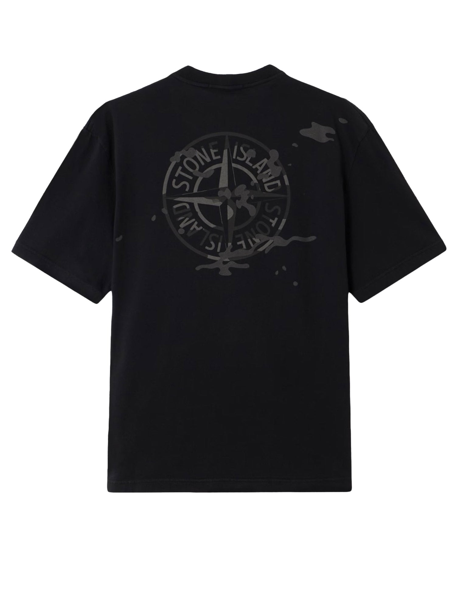 Stone Island T-Shirts And Polos Black Cotone