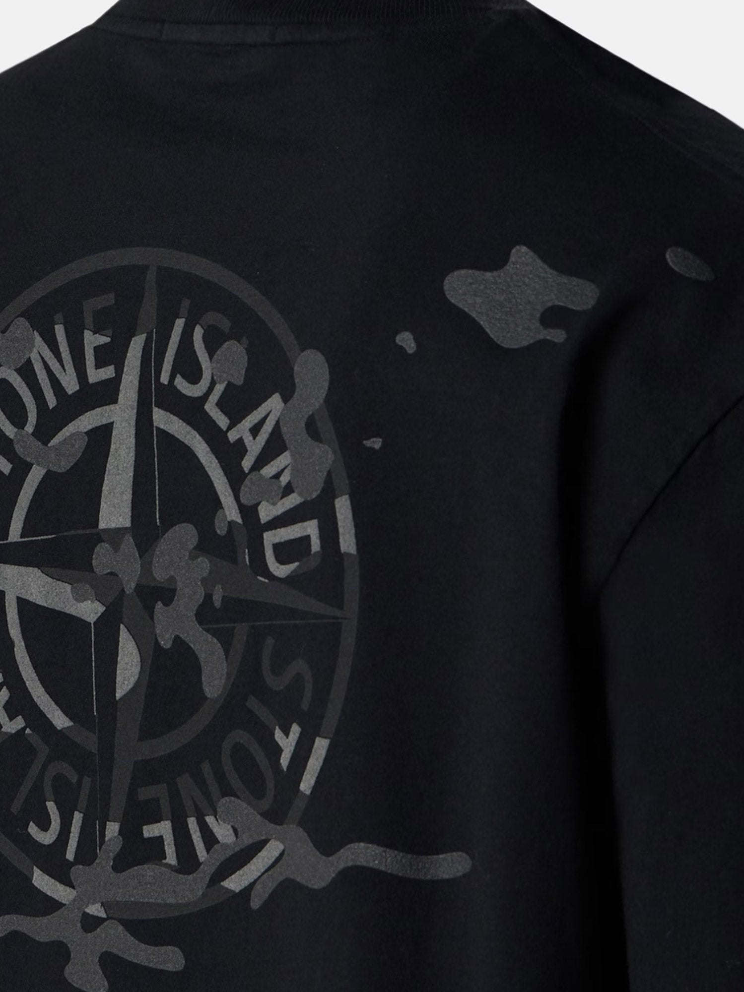 Stone Island T-Shirts And Polos Black Cotone