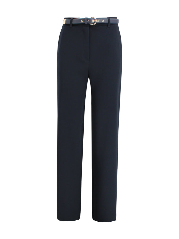 Max Mara Studio Trousers Blue Triacetate