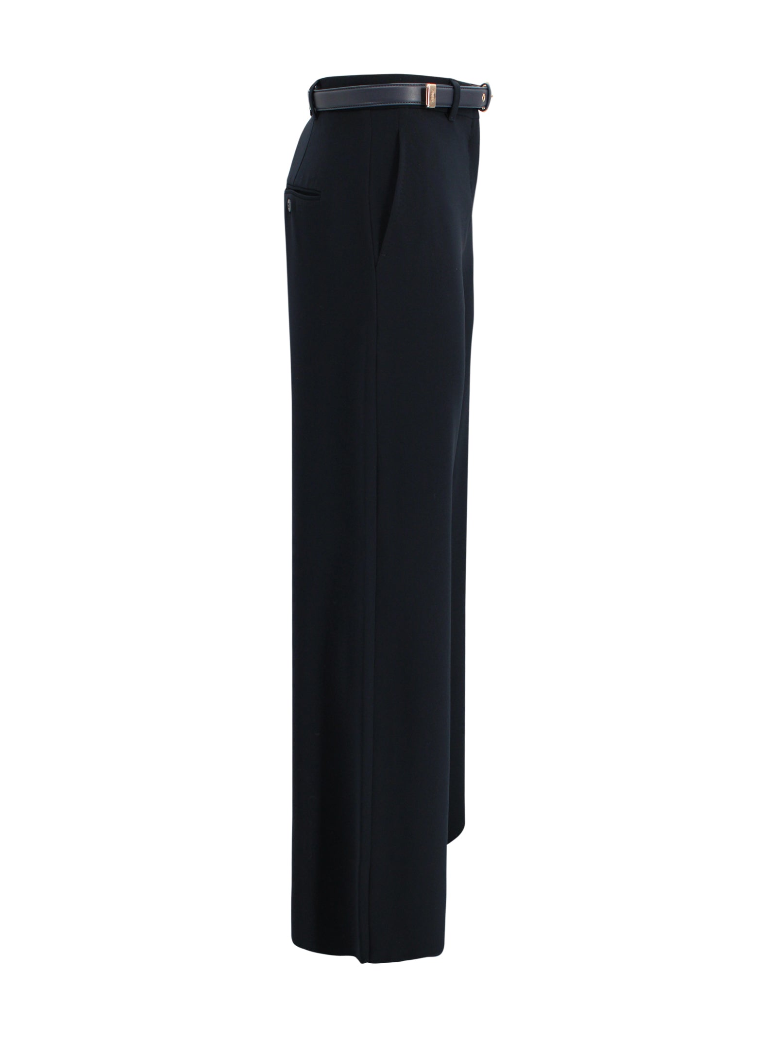 Max Mara Studio Trousers Blue Triacetate