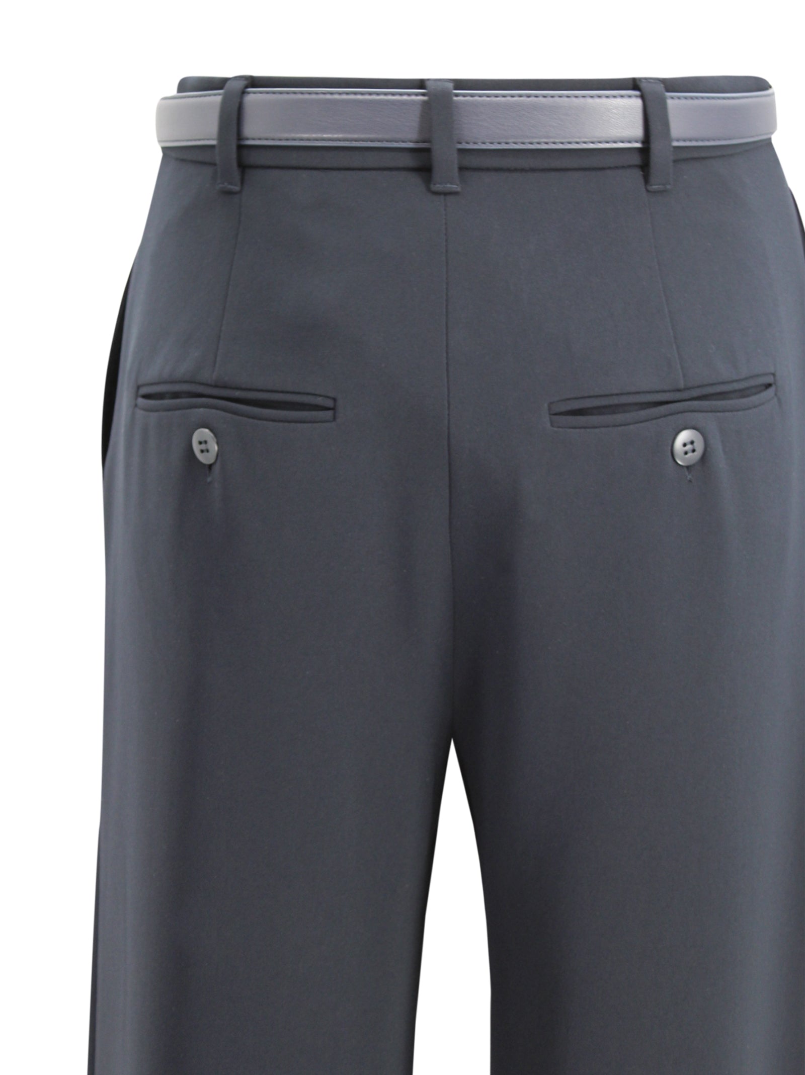 Max Mara Studio Trousers Blue Triacetate