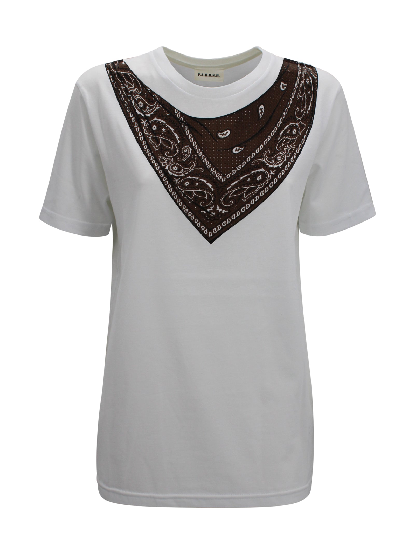 Parosh T-shirts and Polos Dark Brown Cotton