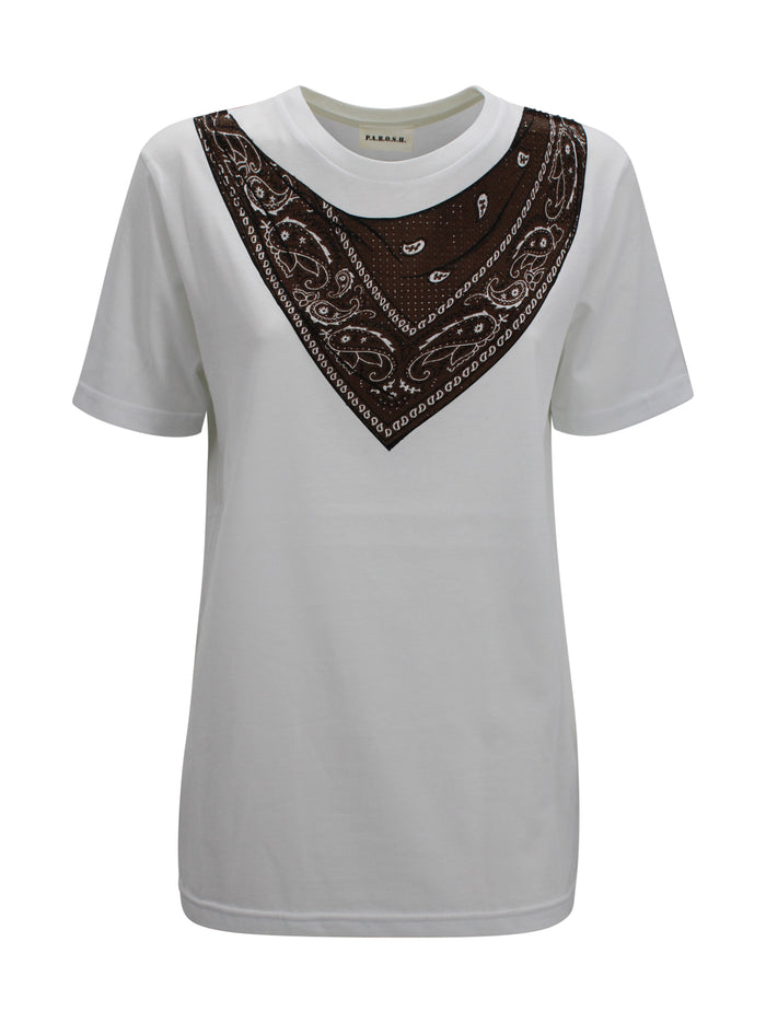 Parosh T-shirts and Polos Dark Brown Cotton