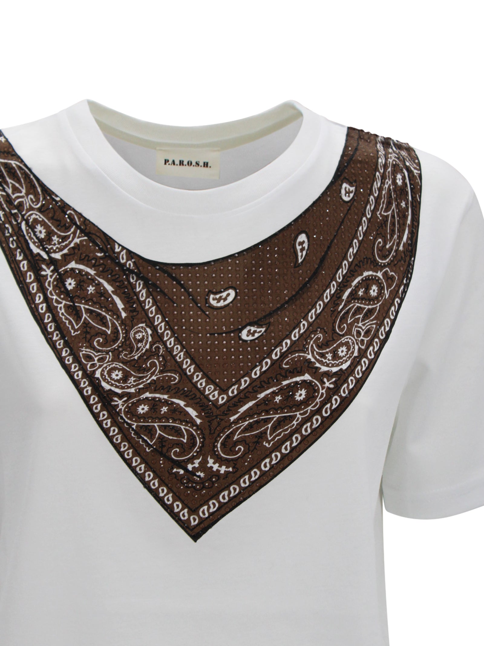 Parosh T-shirts and Polos Dark Brown Cotton