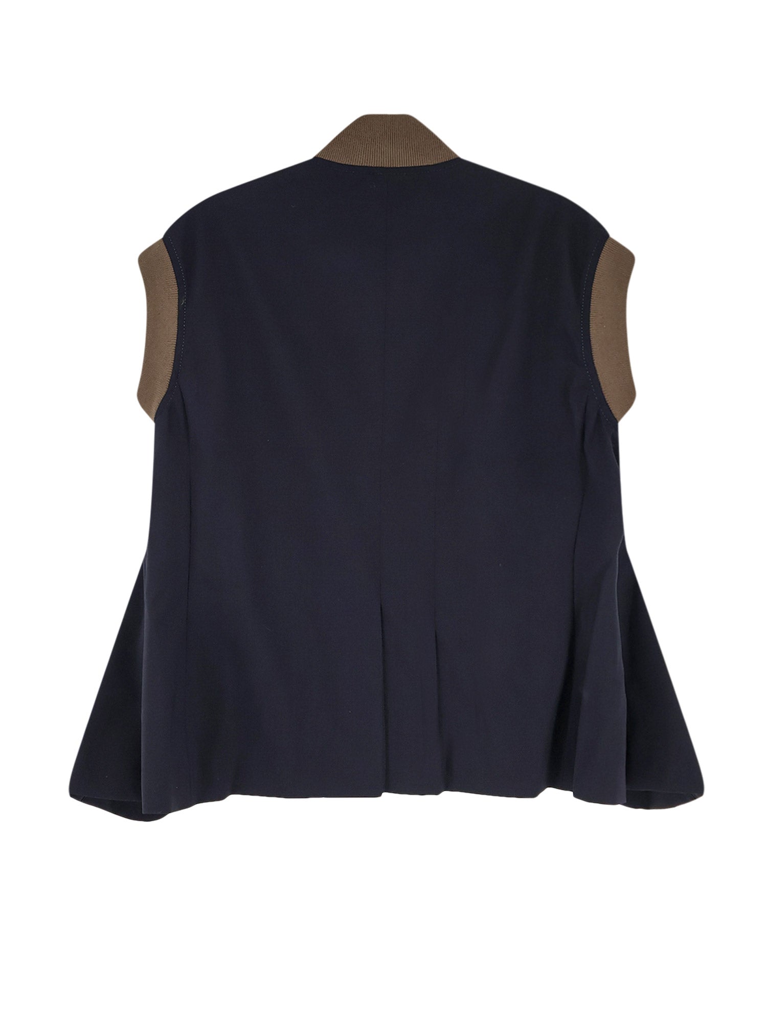 Sacai Jackets Dkhakinavy Nylon/poliestere/lana