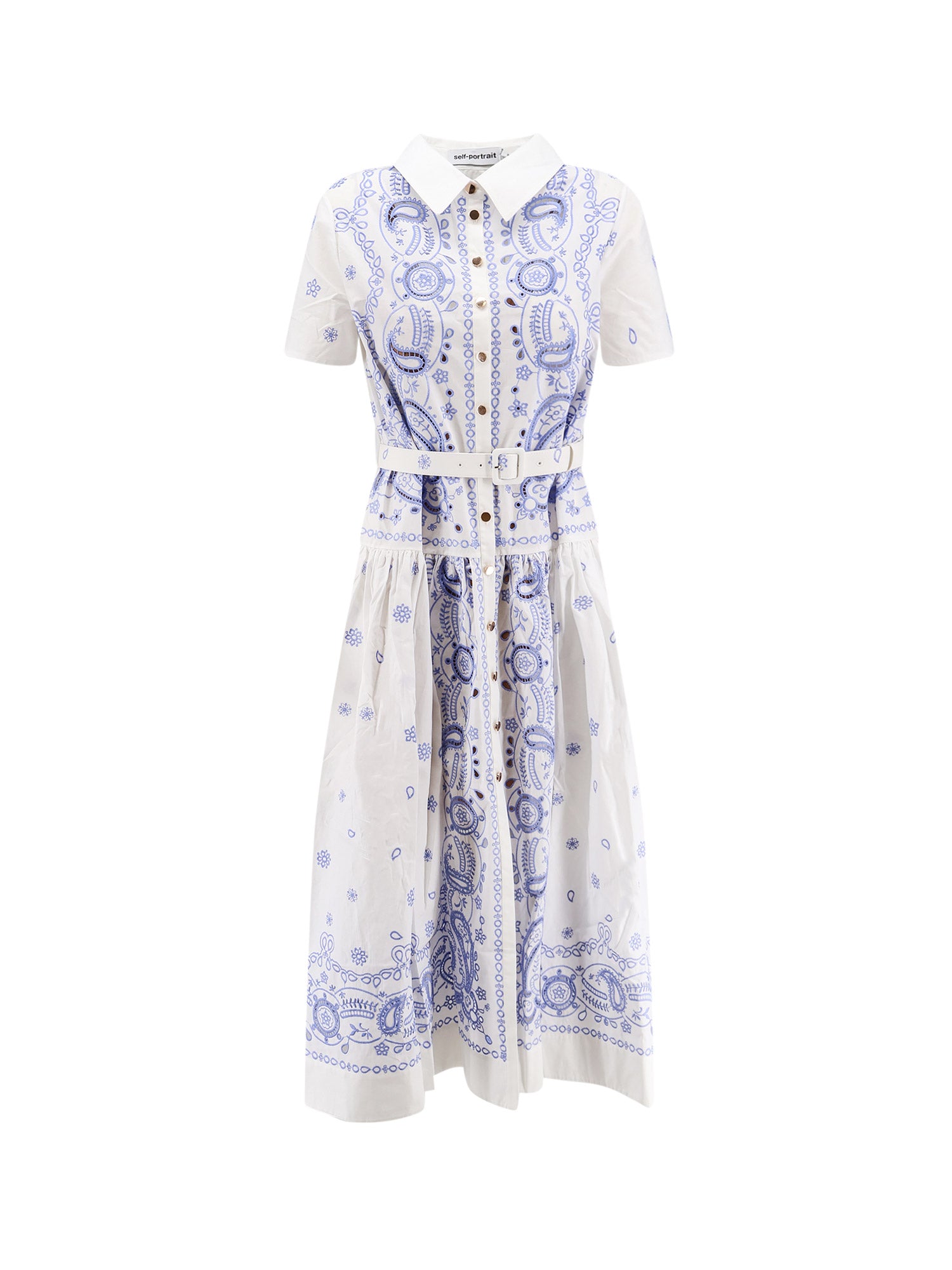 Self Portrait Dresses White Cotone