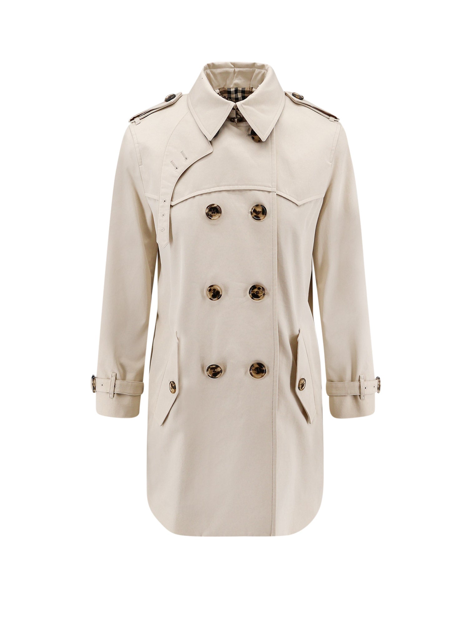 Burberry Coats Clambeige Cotone