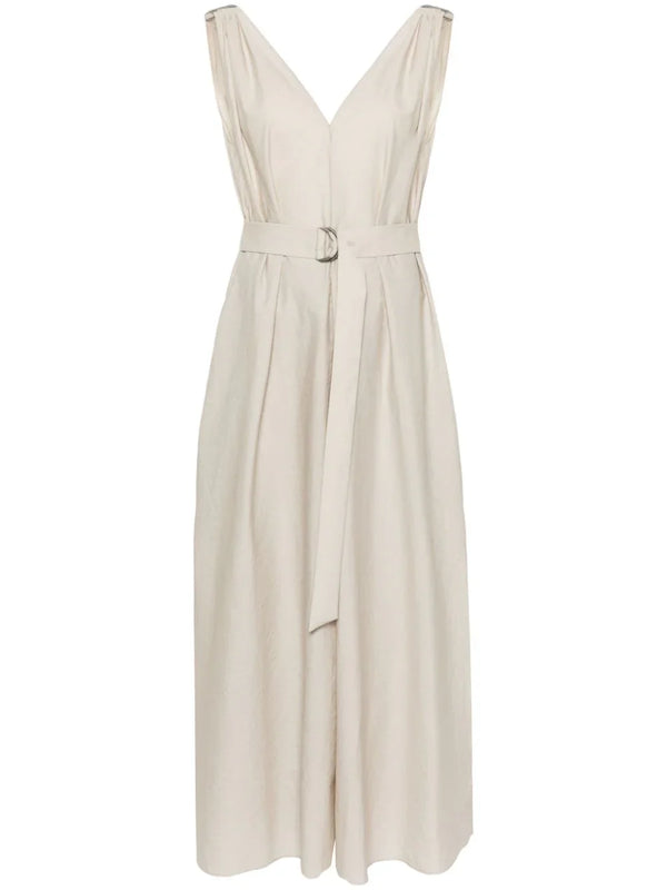 Brunello Cucinelli Outer: Cotton 75% dress in beige