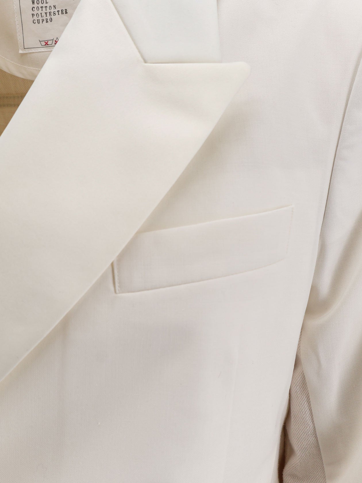 Sacai Clothing Beige Poliestere Cotone