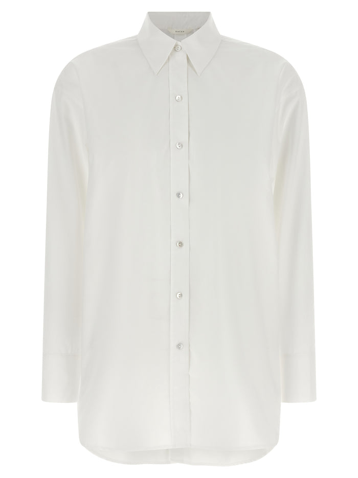 Scarlet Shirt White Cotton Shirt, Blouse