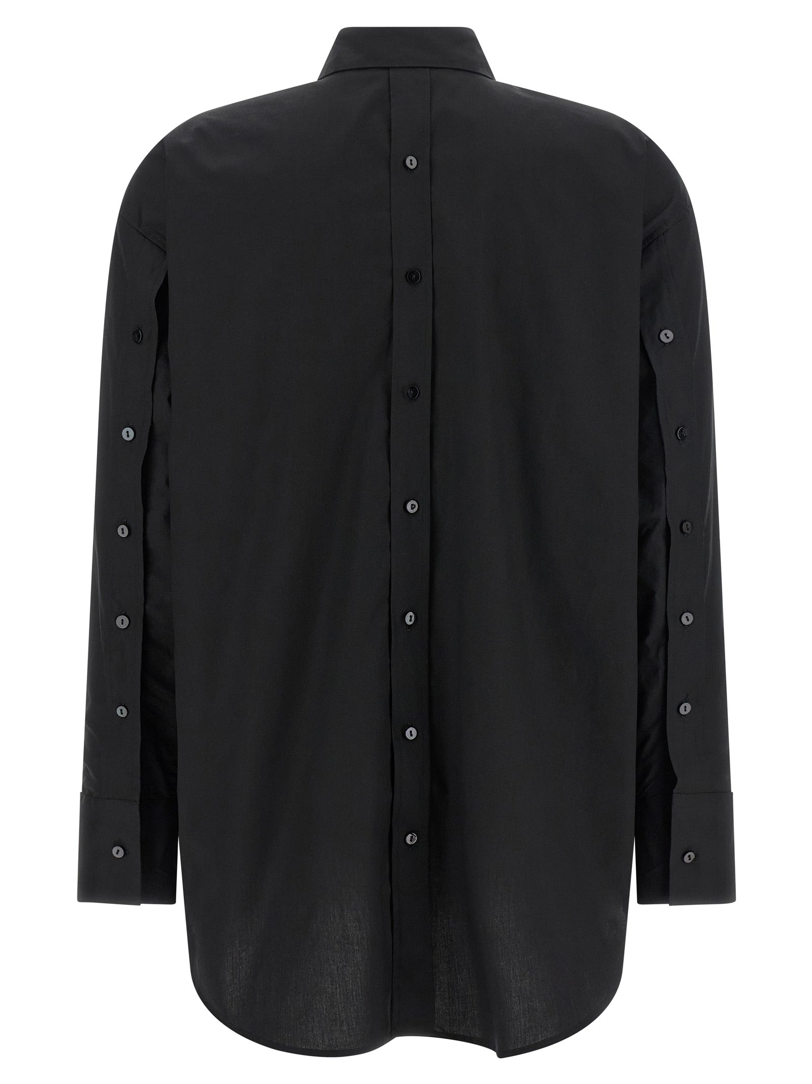 Scarlet Shirt Black Cotton Shirt, Blouse