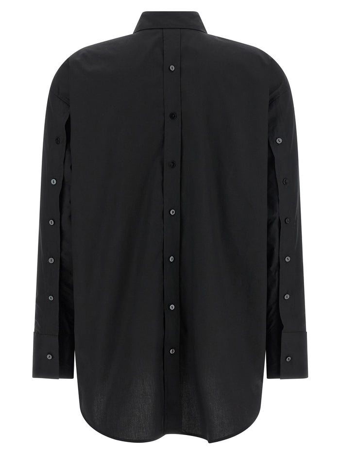 Scarlet Shirt Black Cotton Shirt, Blouse