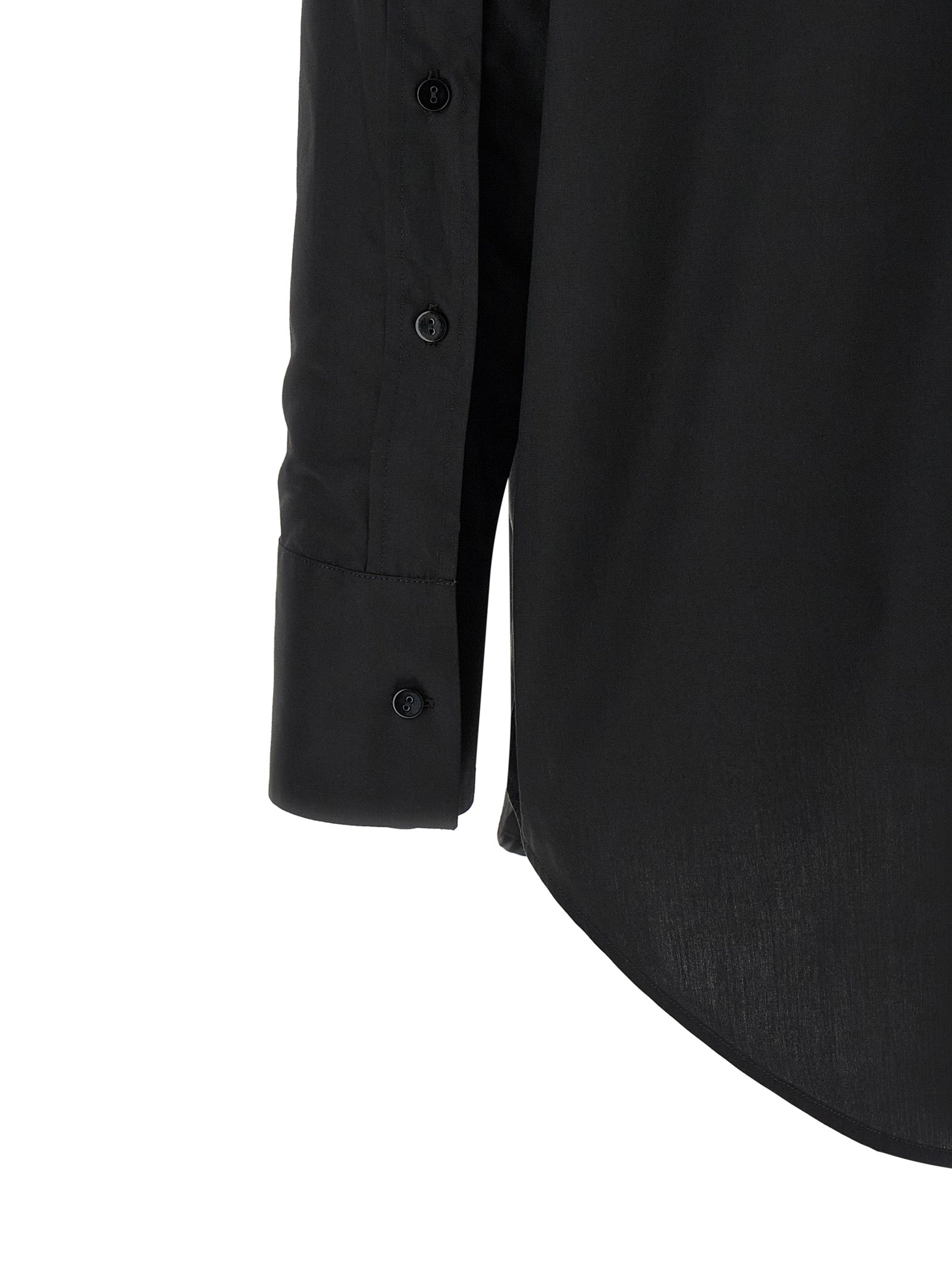 Scarlet Shirt Black Cotton Shirt, Blouse