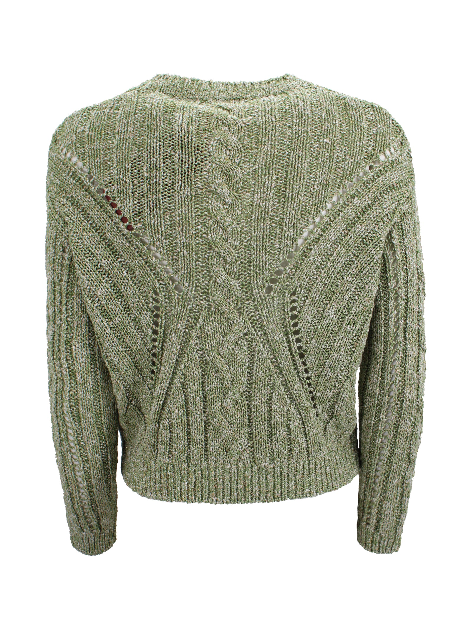 Max Mara Studio Top Green Polyamide