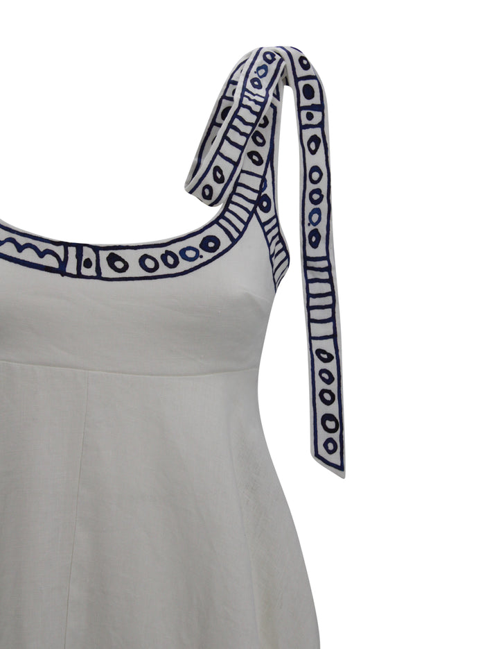 ALEMAIS Dresses White Linen