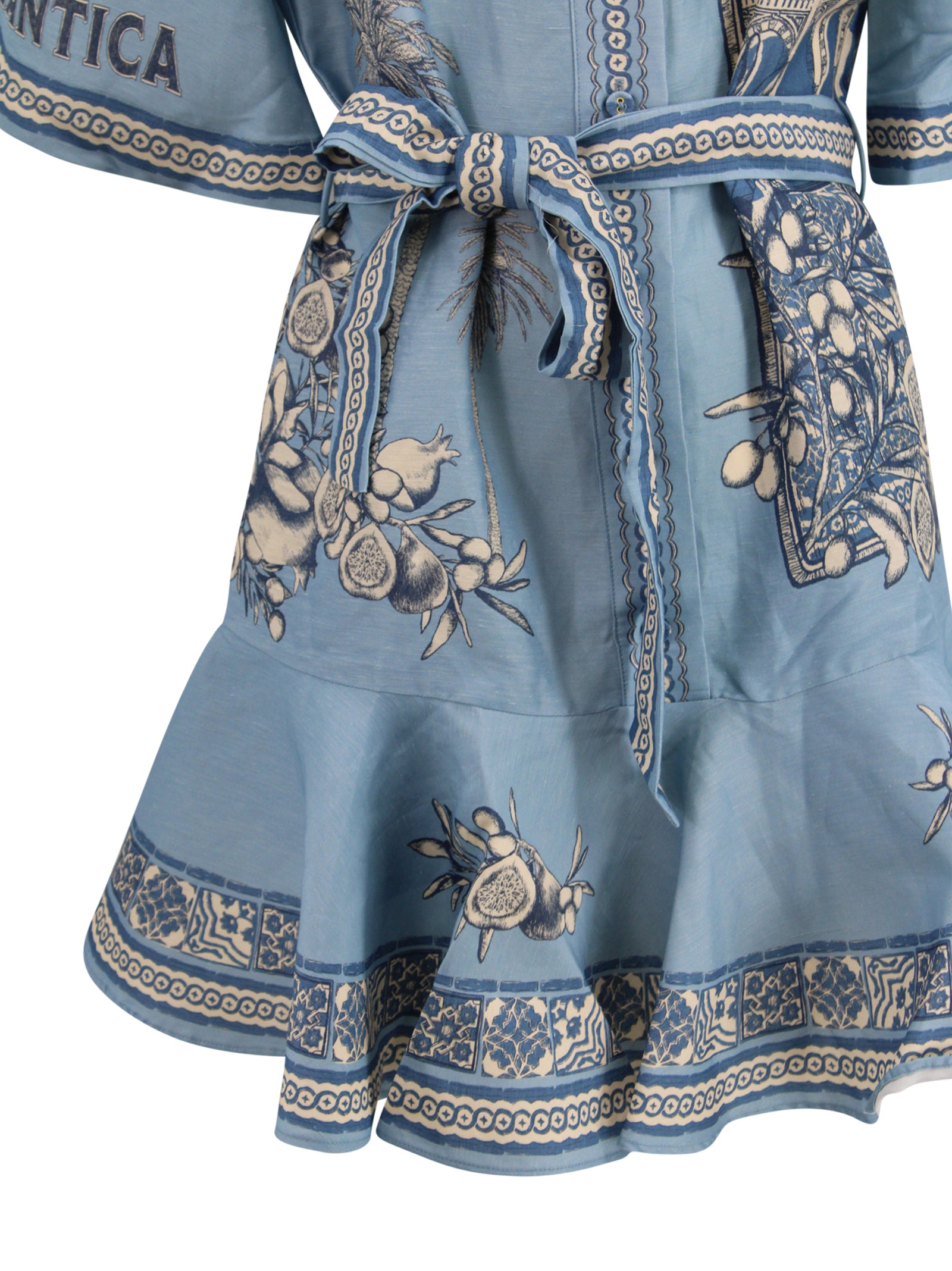 ALEMAIS Dresses Blue Linen