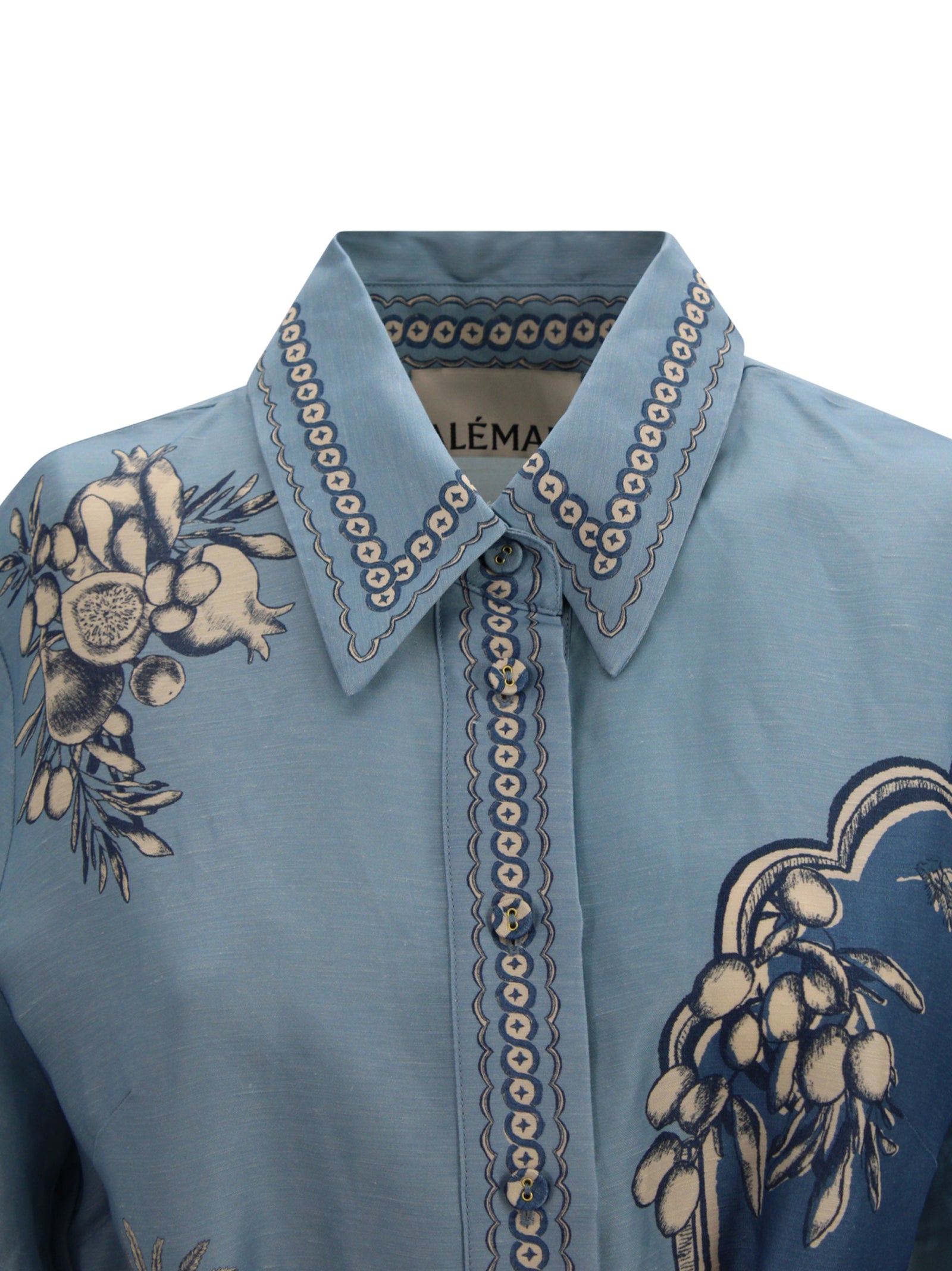 ALEMAIS Dresses Blue Linen