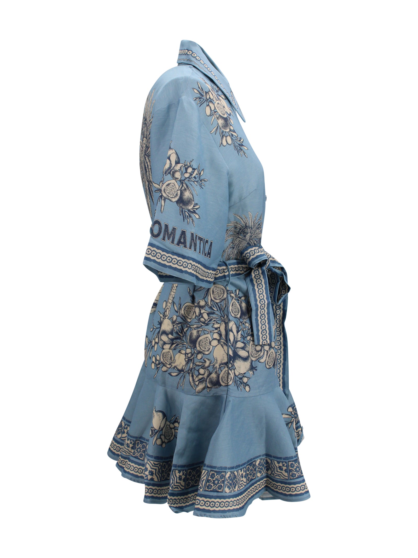 ALEMAIS Dresses Blue Linen