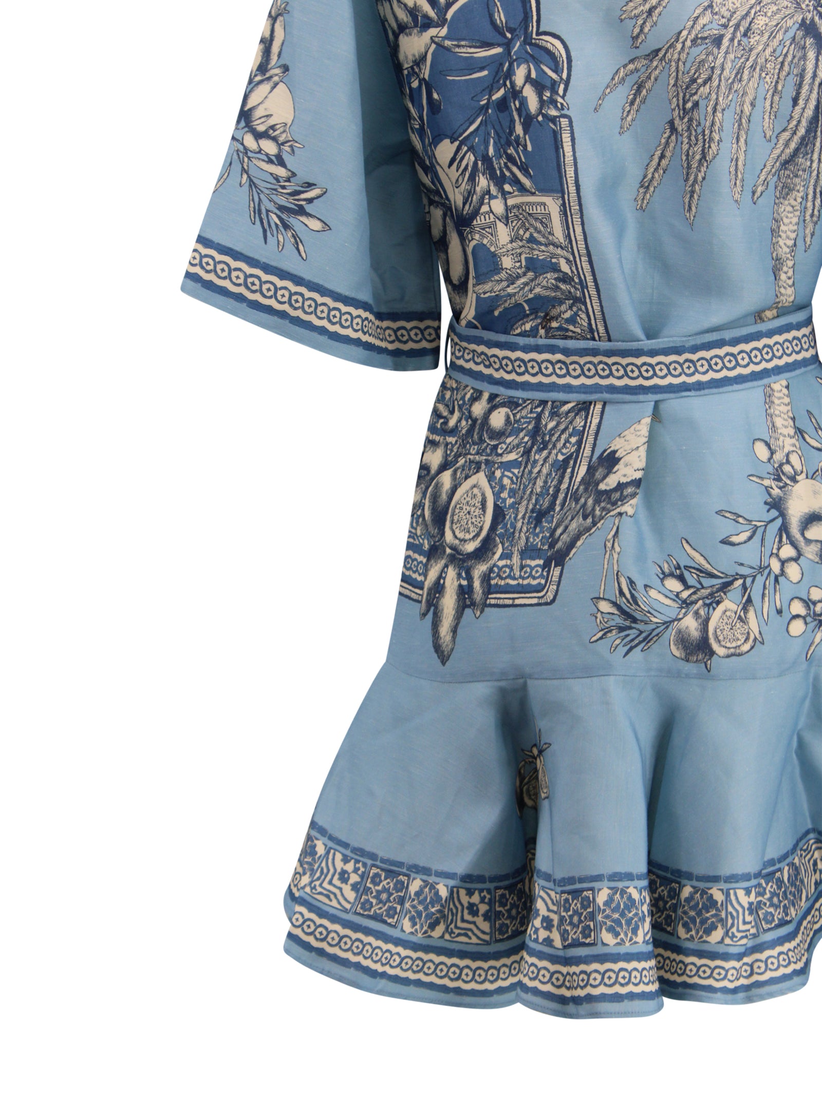 ALEMAIS Dresses Blue Linen