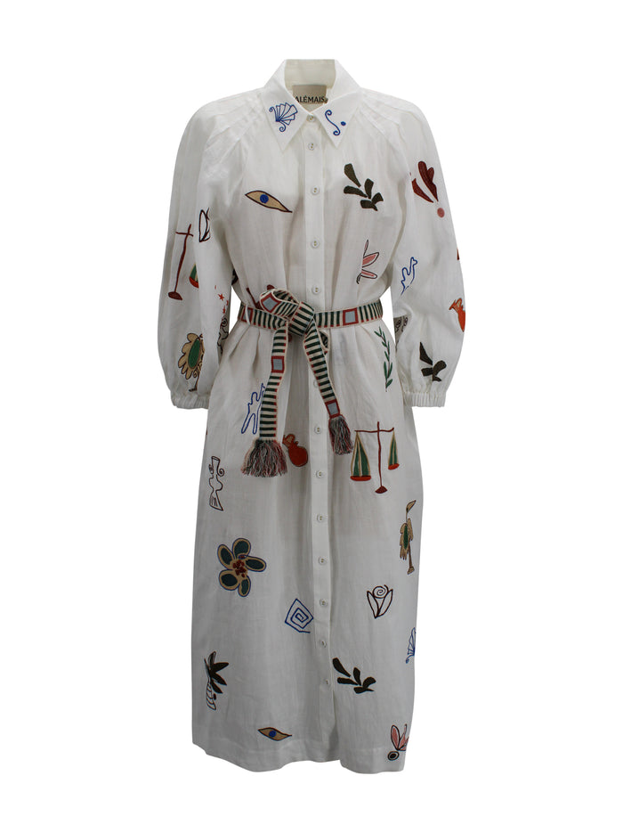 ALEMAIS Dresses White Ramia
