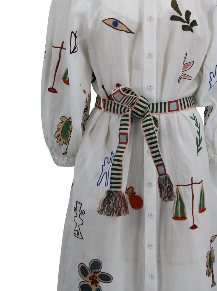 ALEMAIS Dresses White Ramia