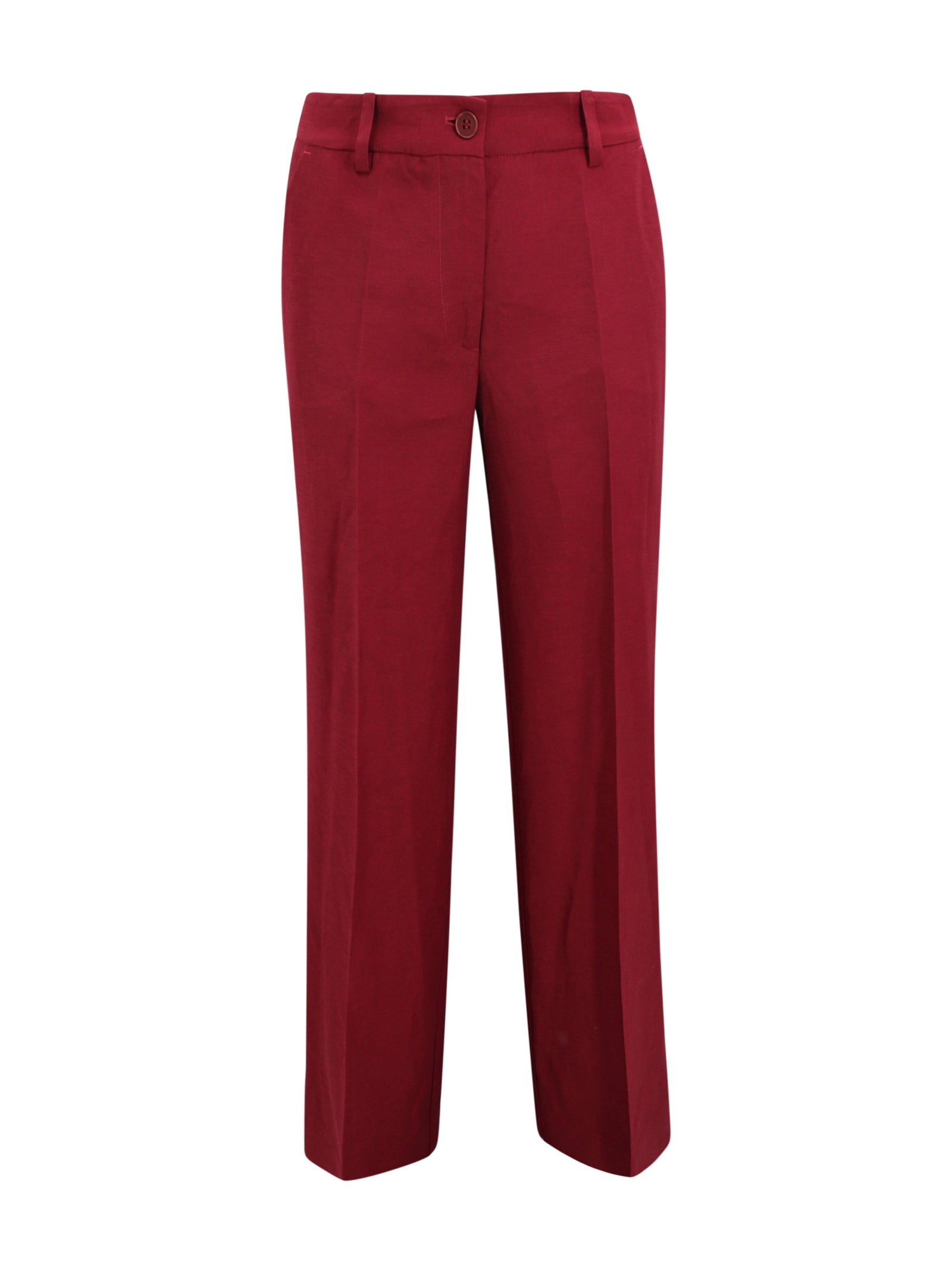 Parosh Trousers Bordeaux Wool