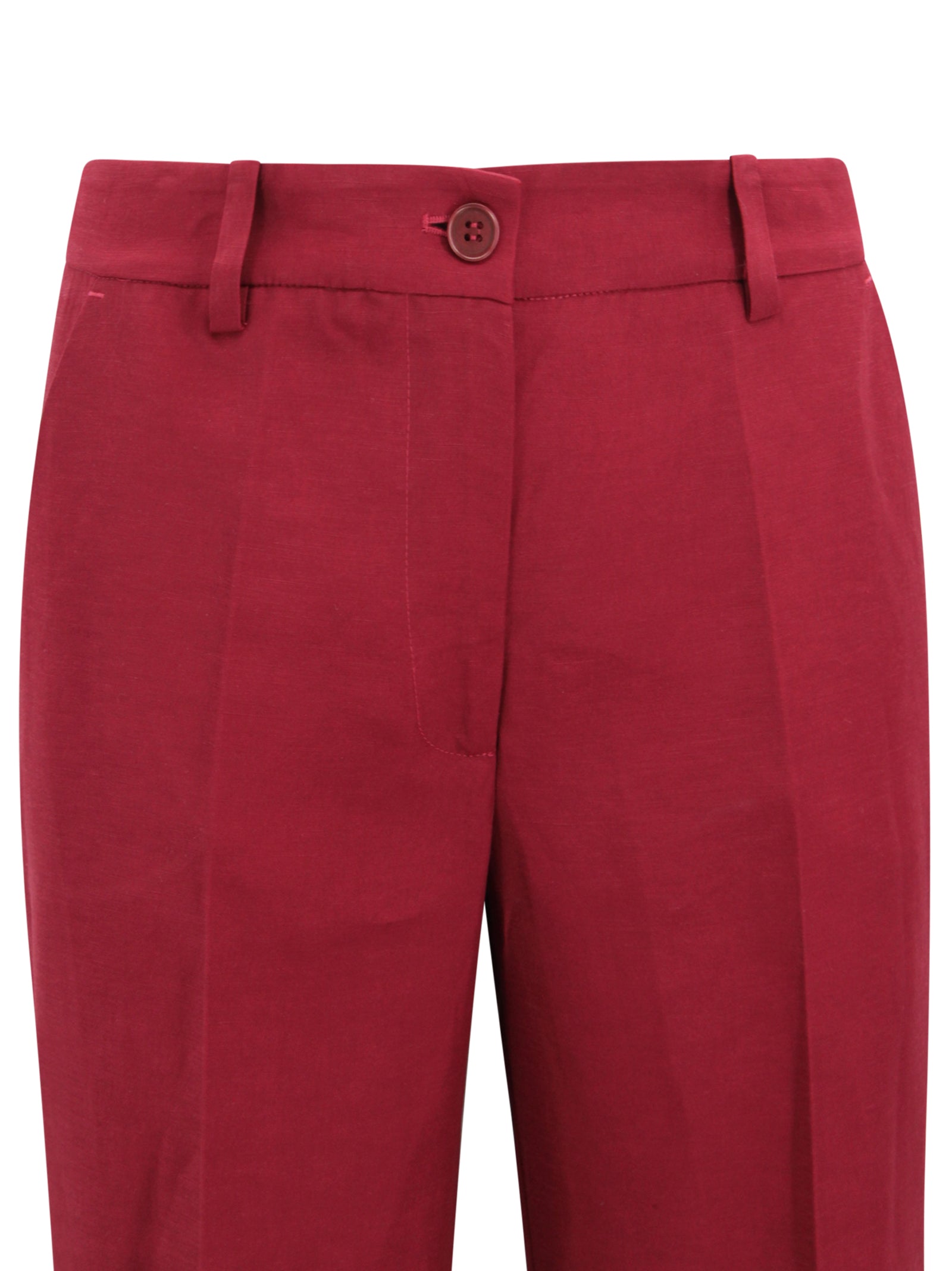 Parosh Trousers Bordeaux Wool