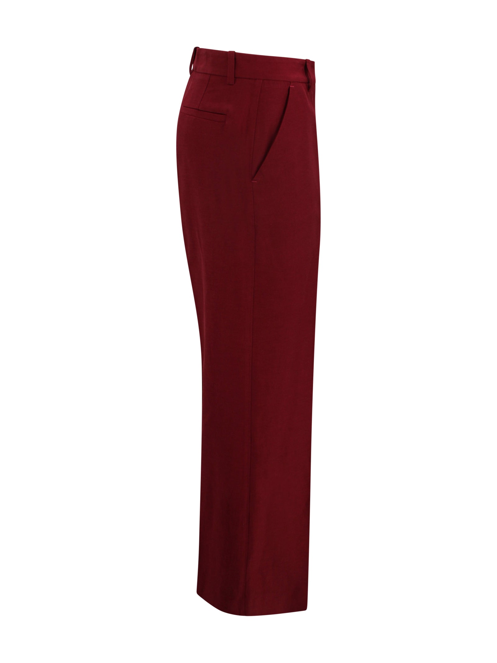 Parosh Trousers Bordeaux Wool