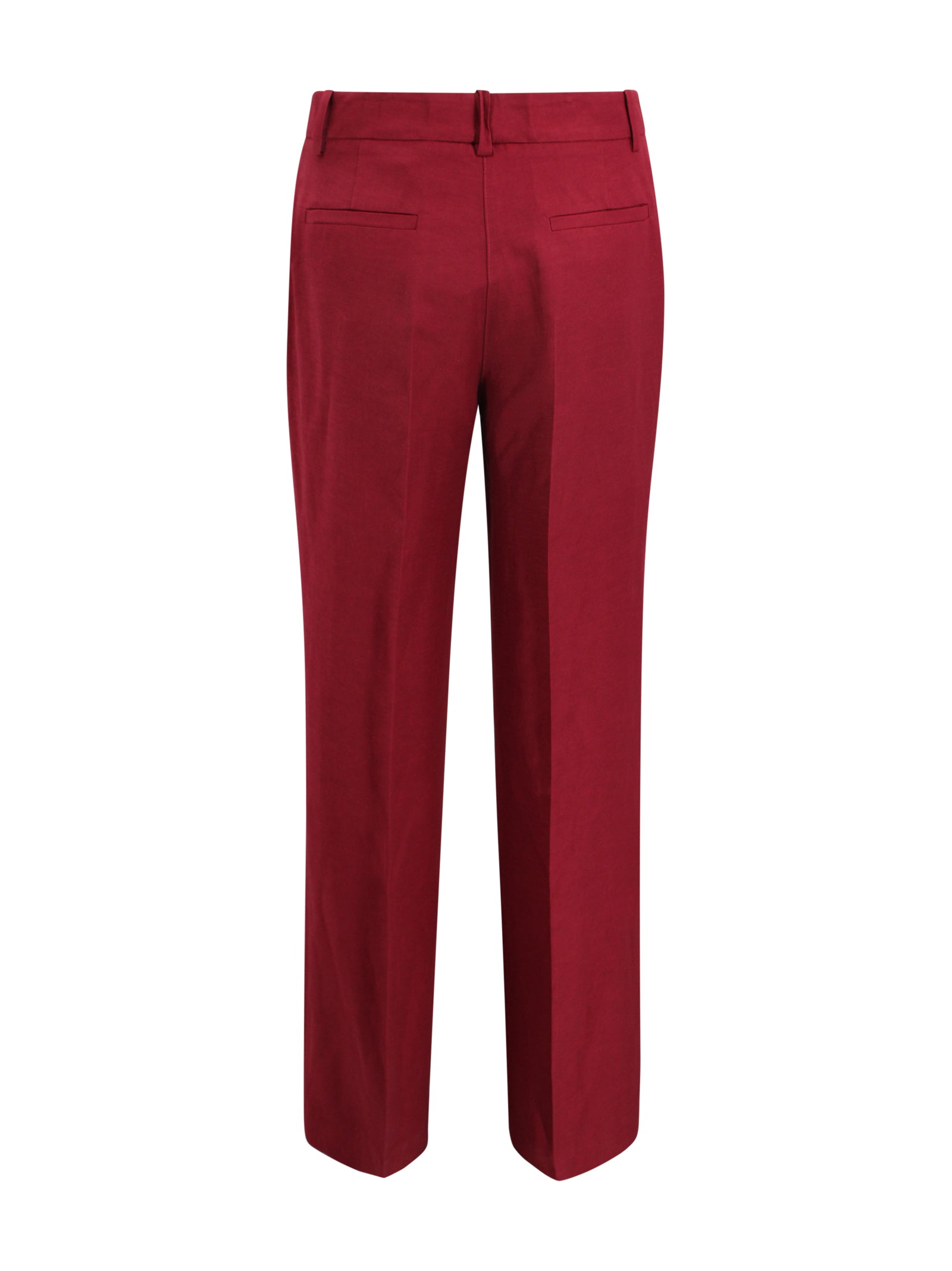 Parosh Trousers Bordeaux Wool