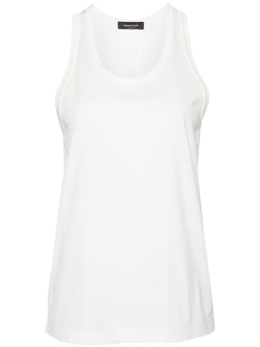 Fabiana Filippi Cotton 100% tank top in white