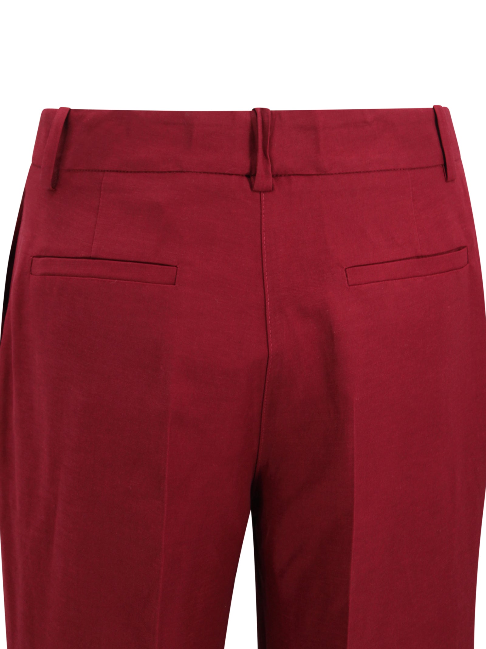 Parosh Trousers Bordeaux Wool