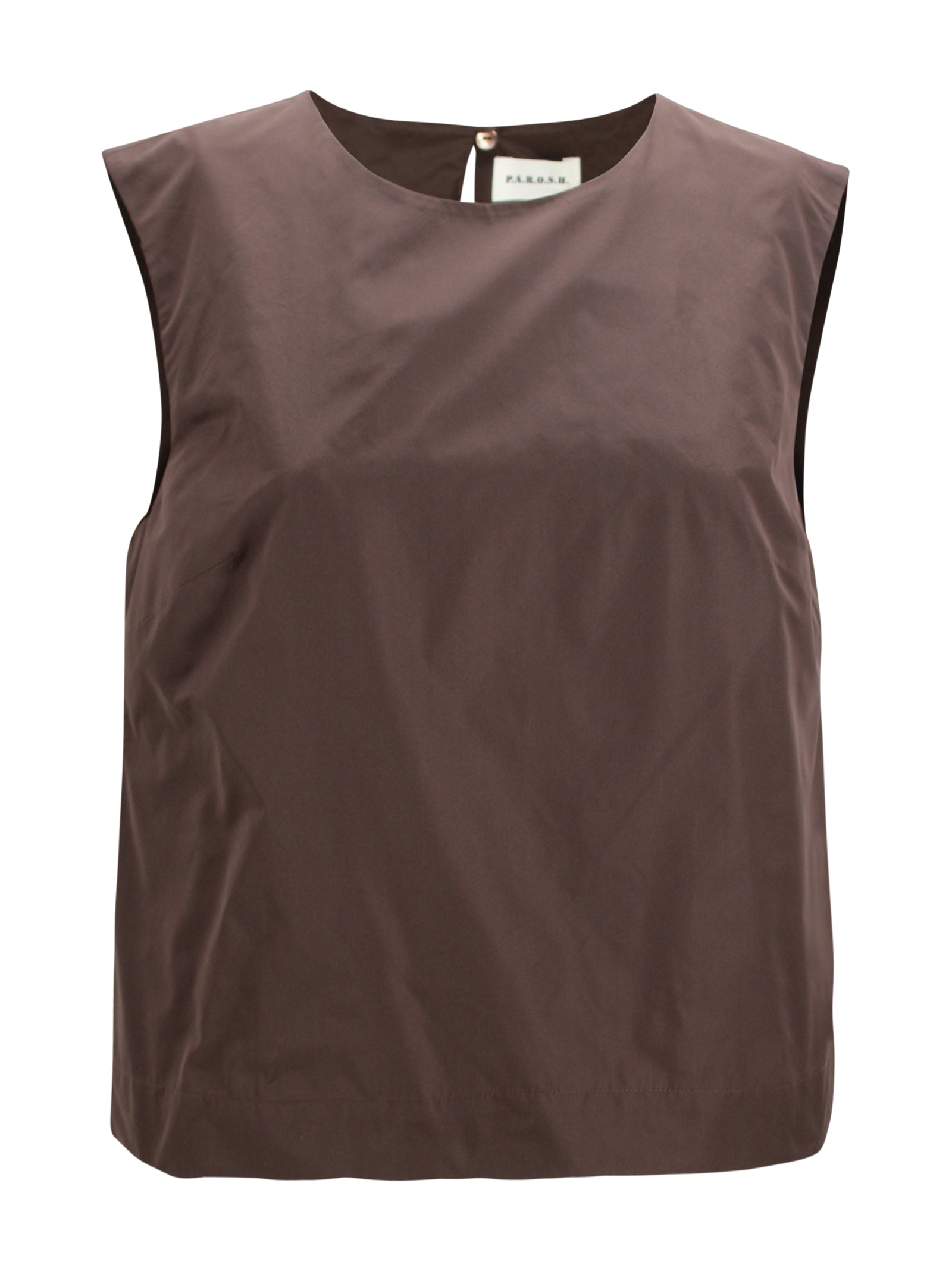 Parosh Shirts Brown Taffetà