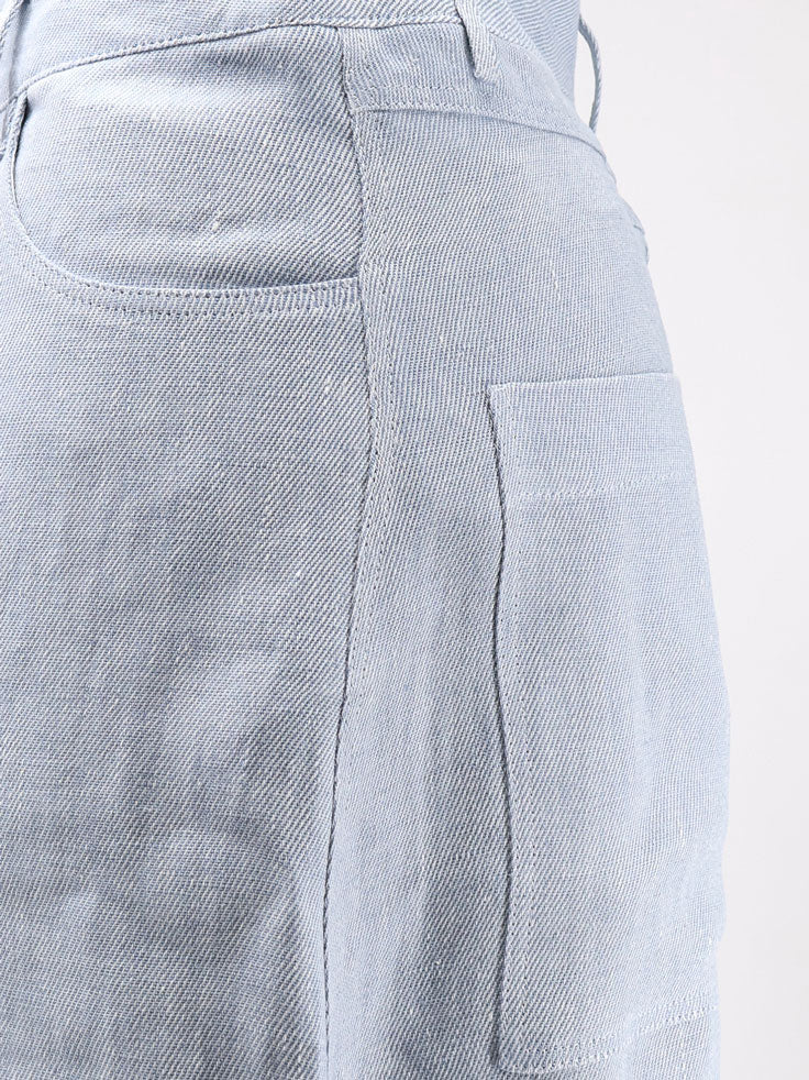 Alysi Shorts Light Blue Lino