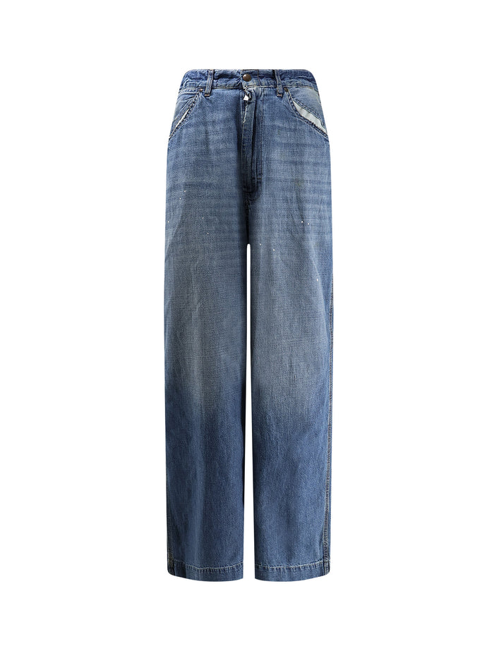 Maison Margiela Jeans Medium Blue Vintage Cotone
