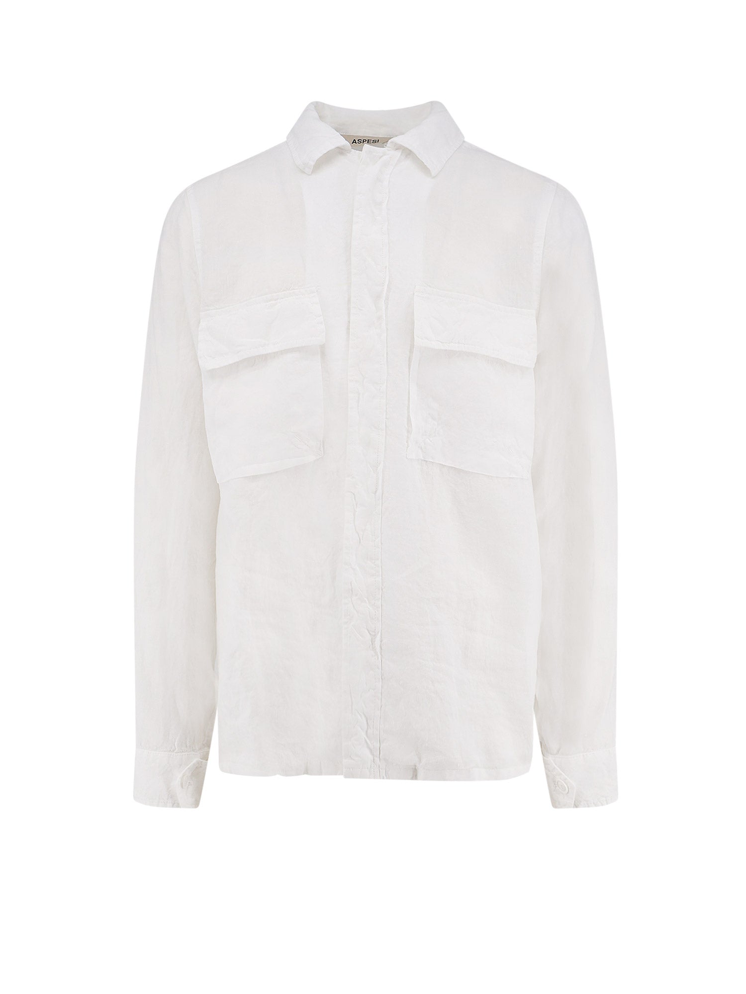Aspesi Shirts White Lino