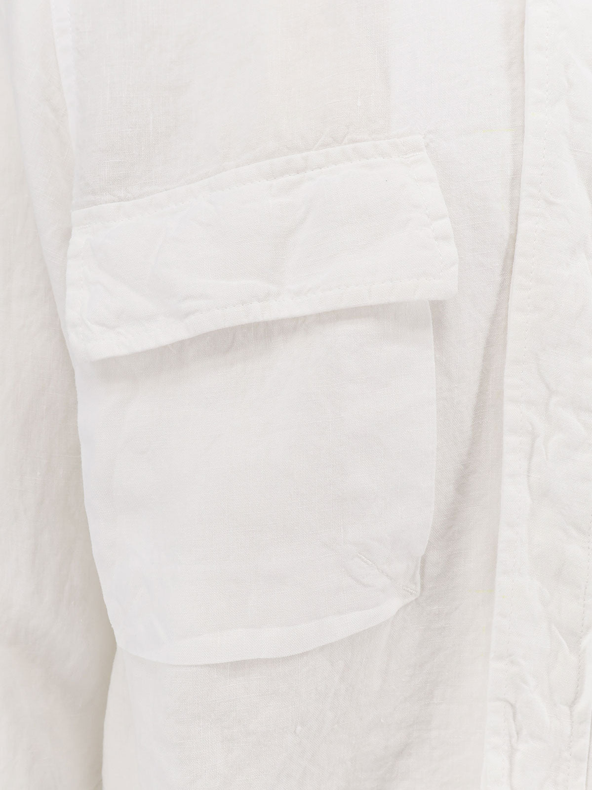 Aspesi Shirts White Lino
