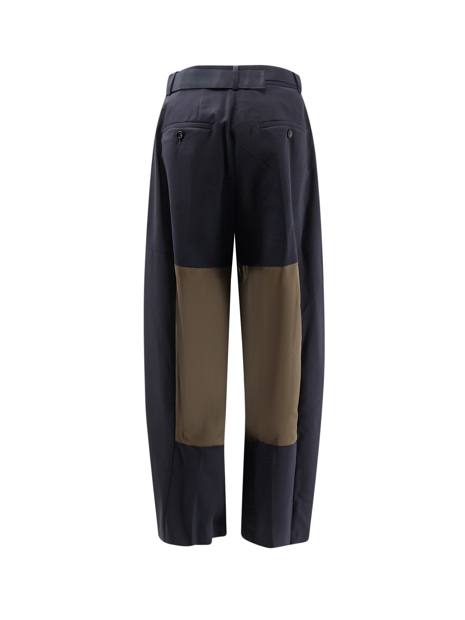 Sacai Rtw Navykhaki Lana/poliestere/cupro