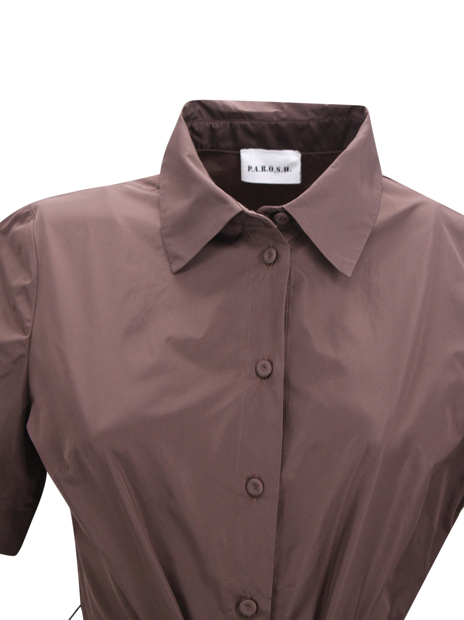 Parosh Dresses Brown Taffetà