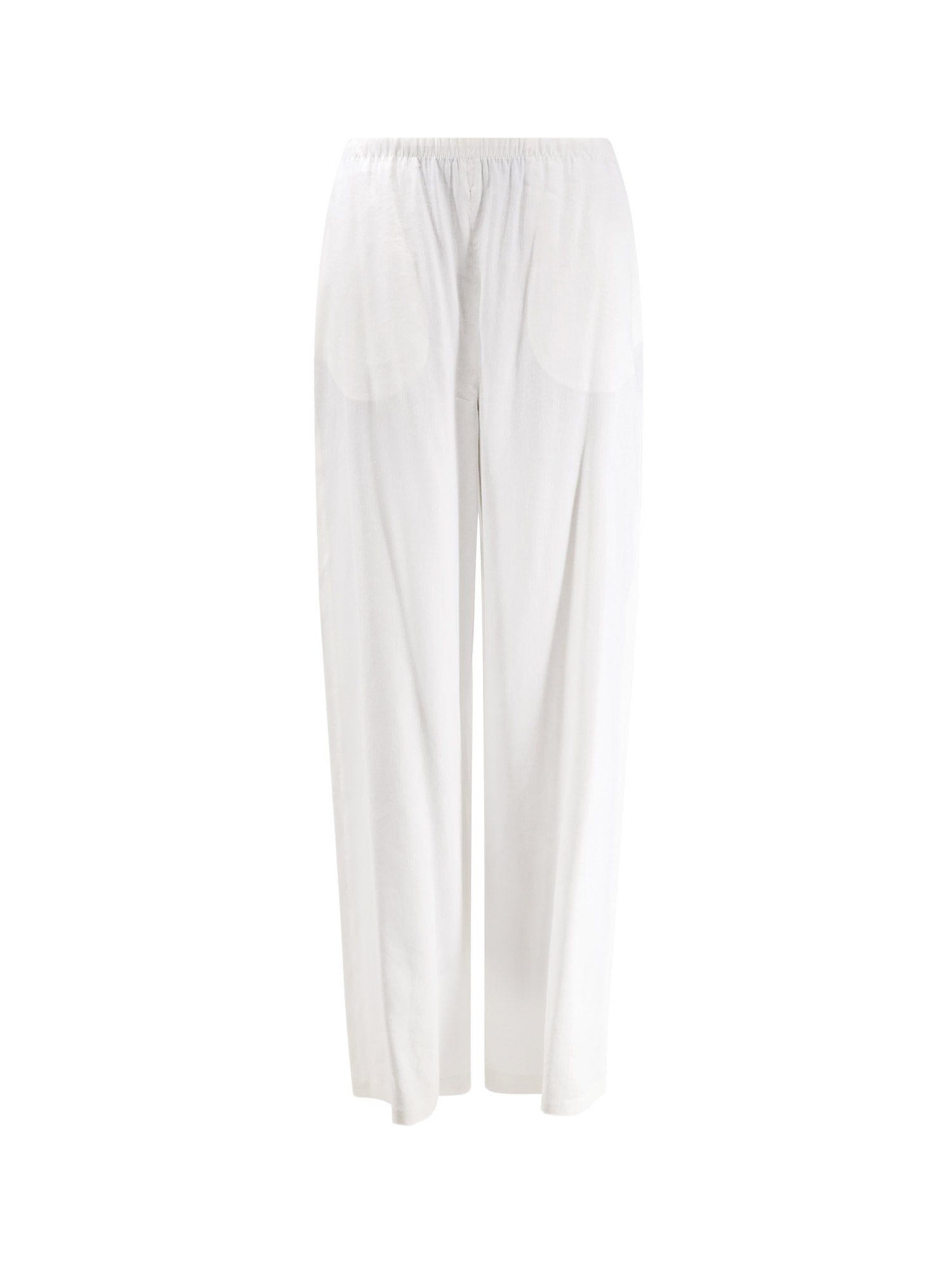 Max Mara Rtw White Lino Viscosa Elastan