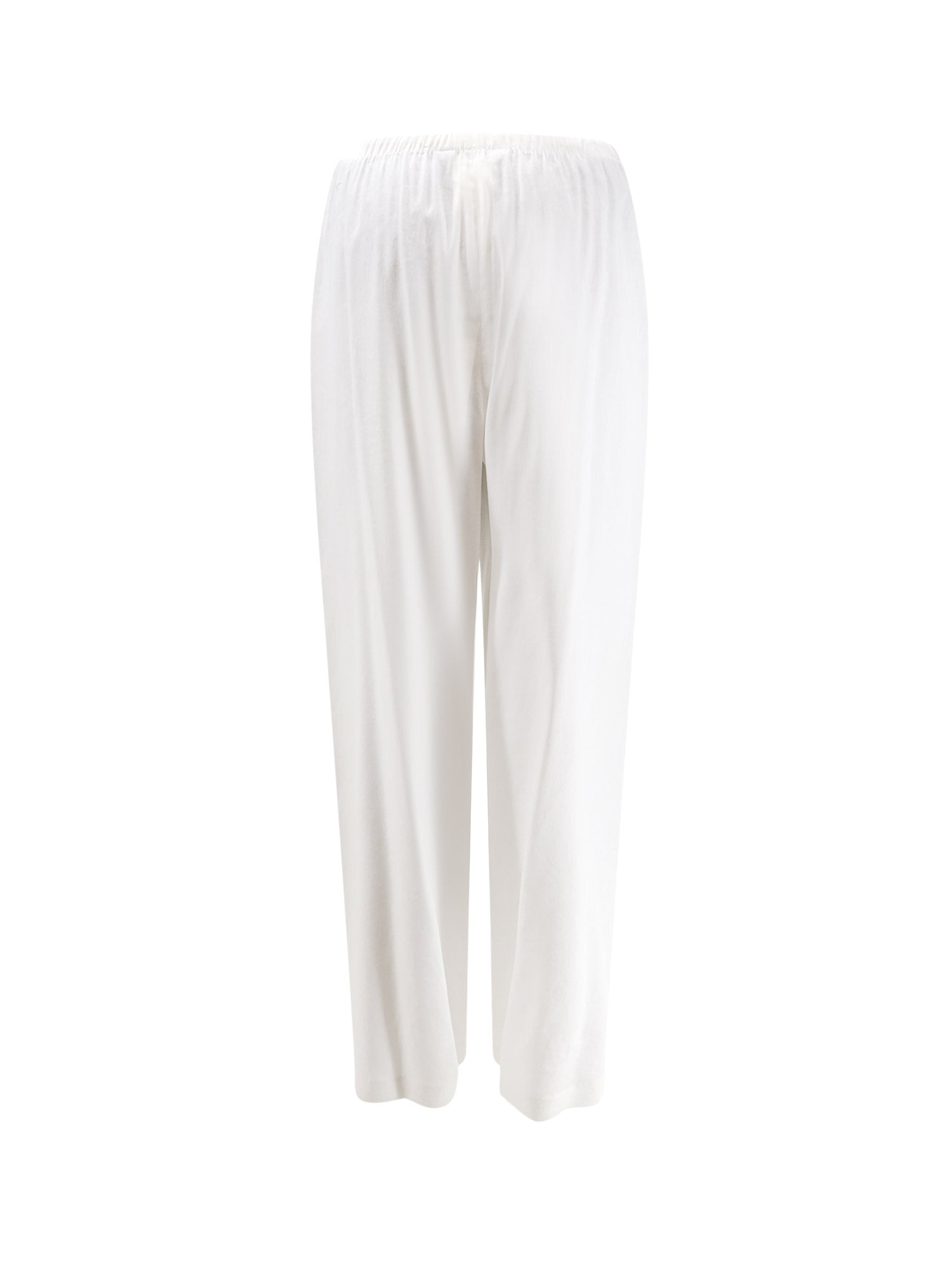 Max Mara Rtw White Lino Viscosa Elastan